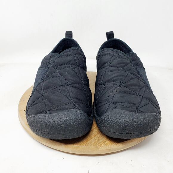 KEEN Howser Shoes Womens 9 Black Quilted Wrap Sneaker Comfort Slip On Mocassin - Picture 3 of 13